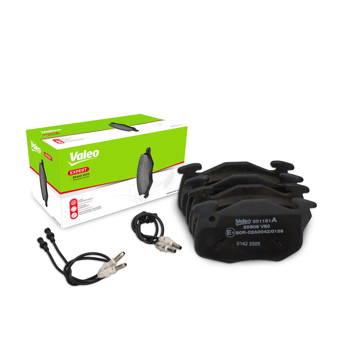 Jeu de 4 plaquettes de frein VALEO ref. 301181A